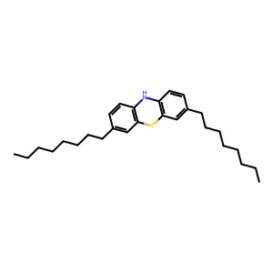 10H-Phenothiazine, 3,7-dioctyl- structure