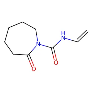 Hexahydro-2-oxo-N-vinyl-1H-azepine-1-carboxamide structure