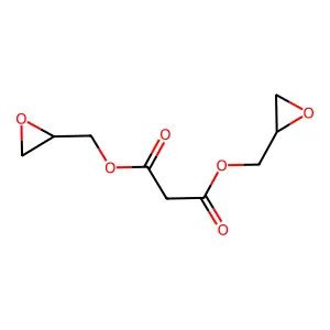 Bis(2,3-epoxypropyl) malonate structure
