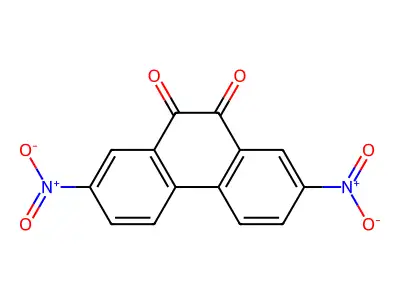 9,10-Phenanthrenedione, 2,7-dinitro- structure