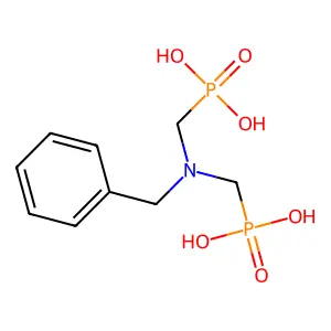[Benzyl(phosphonomethyl)amino]methylphosphonic acid structure
