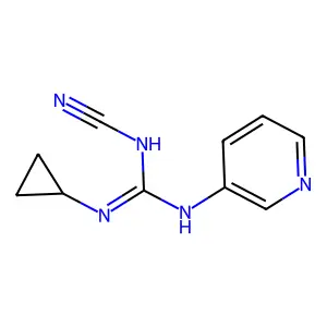 N''-Cyano-N-cyclopropyl-N'-pyridin-3-ylguanidine structure