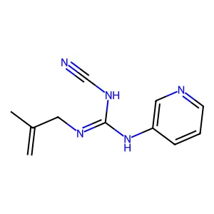 Guanidine, 2-cyano-1-(2-methylallyl)-3-(3-pyridyl)- structure