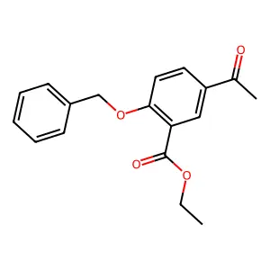 Ethyl 5-acetyl-2-benzyloxybenzoate structure