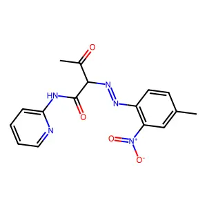 2-((4-Methyl-2-nitrophenyl)azo)-3-oxo-N-2-pyridylbutyramide structure