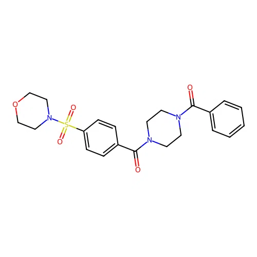 [4-(4-Morpholin-4-ylsulfonylbenzoyl)piperazin-1-yl]-phenylmethanone structure