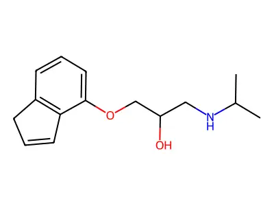 Indenolol structure