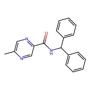 N-(Diphenylmethyl)-5-methyl-2-pyrazinecarboxamide structure