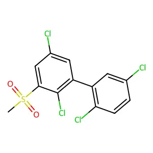 1,1'-Biphenyl, 2,2',5,5'-tetrachloro-3-(methylsulfonyl)- structure