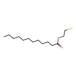 Dodecanoic acid, 2-mercaptoethyl ester structure