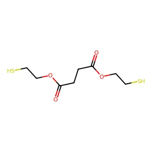 Butanedioic acid, 1,4-bis(2-mercaptoethyl) ester structure
