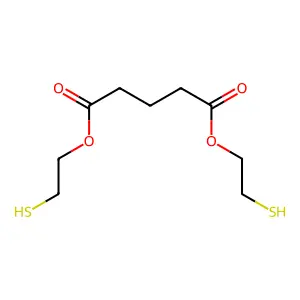 Pentanedioic acid, 1,5-bis(2-mercaptoethyl) ester structure