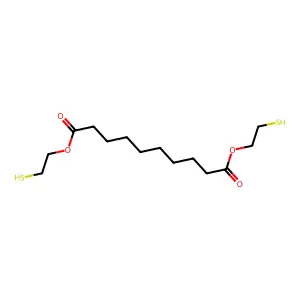 Decanedioic acid, 1,10-bis(2-mercaptoethyl) ester structure