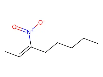 3-Nitrooct-2-ene structure