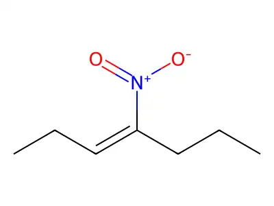 4-Nitro-hept-3-ene structure