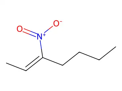 3-Nitro-hept-2-ene structure