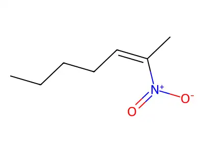 2-Nitro-hept-2-ene structure