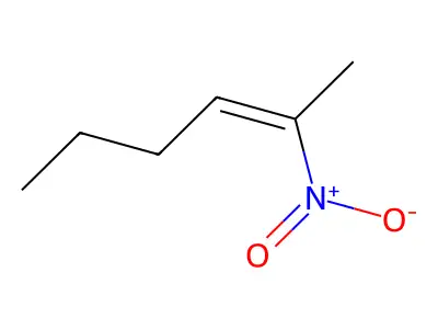2-Nitro-hex-2-ene structure