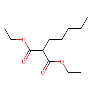 Diethyl pentylmalonate structure