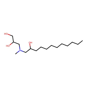 3-((2-Hydroxydodecyl)methylamino)propane-1,2-diol structure