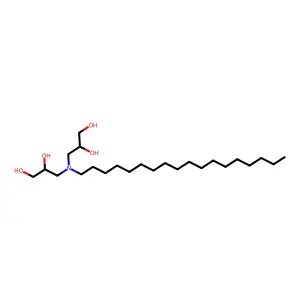 3,3'-(Octadecylimino)bispropane-1,2-diol structure