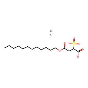Dipotassium 1(or 4)-dodecyl 2-sulphonatosuccinate structure