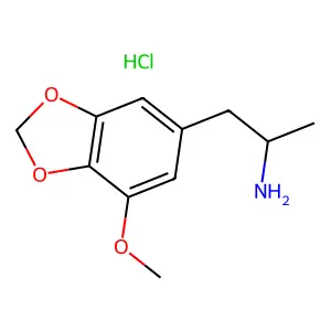 7-Methoxy-alpha-methyl-1,3-benzodioxole-5-ethanamine hydrochloride structure