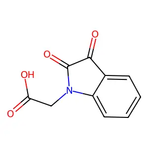 2-(2,3-dioxo-2,3-dihydro-1H-indol-1-yl)acetic acid structure