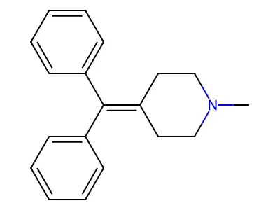 Piperidine, 4-(diphenylmethylene)-1-methyl- structure