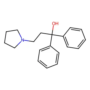 alpha,alpha-Diphenylpyrrolidine-1-propanol structure