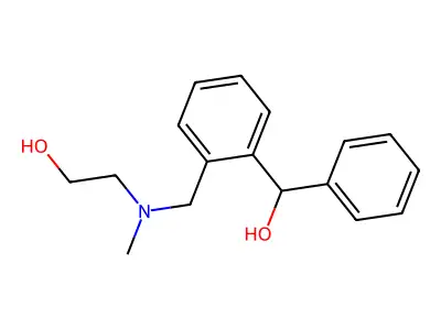 2-[(2-Hydroxyethyl)(methyl)amino]-1,1-diphenylethanol structure