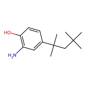 Phenol, 2-amino-4-(1,1,3,3-tetramethylbutyl)- structure