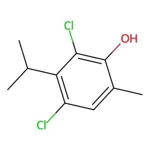2,4-Dichloro-6-methyl-3-(1-methylethyl)phenol structure