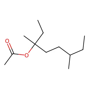 3-Octanol, 3,6-dimethyl-, 3-acetate structure