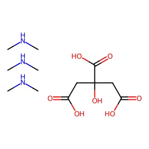 Tris(Dimethylamine) citrate structure