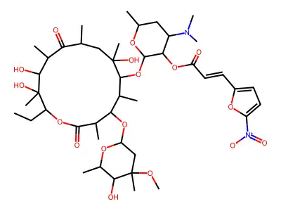 ERYTHROMYCIN 2'-((5-NITRO-2-FURYL)ACRYLATE) structure