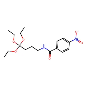 4-nitro-N-[3-(triethoxysilyl)propyl]benzamide structure