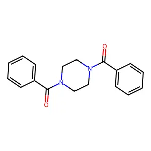 N,N'-dibenzoylpiperazine structure