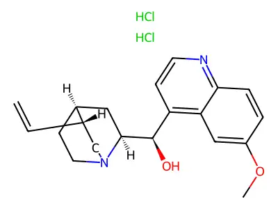 (-)-Quinine dihydrochloride structure