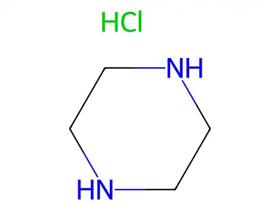 Piperazine, hydrochloride (1:?) structure