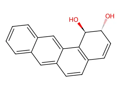 Benz(a)anthracene-1,2-diol, 1,2-dihydro-, trans- structure