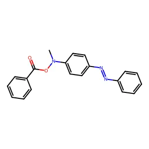 N-Benzoyloxy-N-methyl-4-aminoazobenzene structure