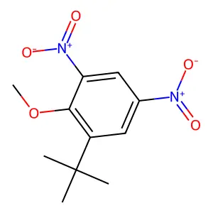 2-tert-Butyl-4,6-dinitroanisole structure