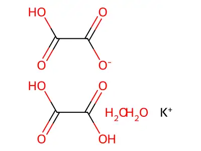 Ethanedioic acid, potassium salt (2:1) structure