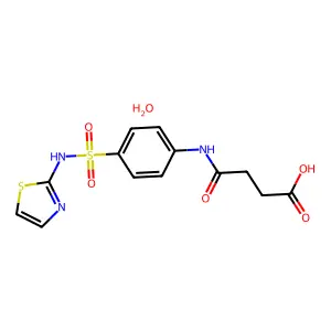 Succinylsulfathiazole monohydrate structure