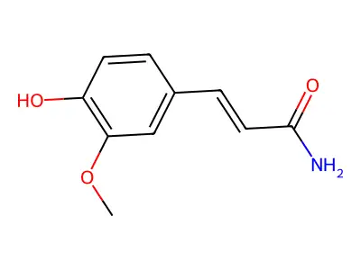 (2E)-3-(4-Hydroxy-3-methoxyphenyl)-2-propenamide structure