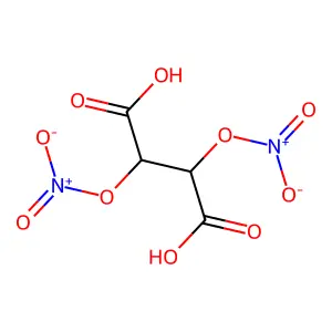 Butanedioic acid, 2,3-bis(nitrooxy)- structure