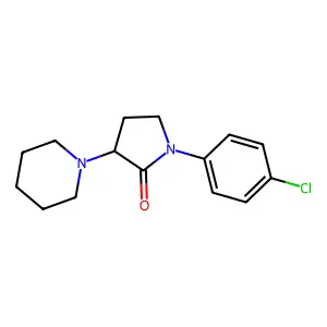2-Pyrrolidinone, 1-(p-chlorophenyl)-3-piperidino- structure