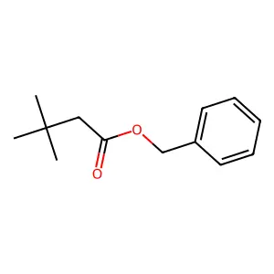 Butanoic acid, 3,3-dimethyl-, phenylmethyl ester structure