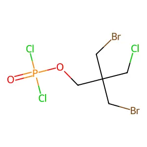 Phosphorodichloridic acid, 3-bromo-2-(bromomethyl)-2-(chloromethyl)propyl ester structure